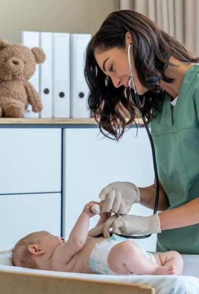 doctor with baby